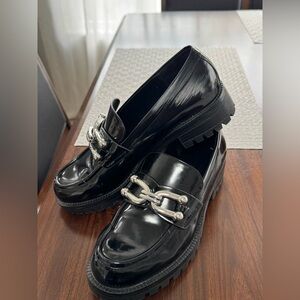 Pre-owned Black Patent Leather Loafers